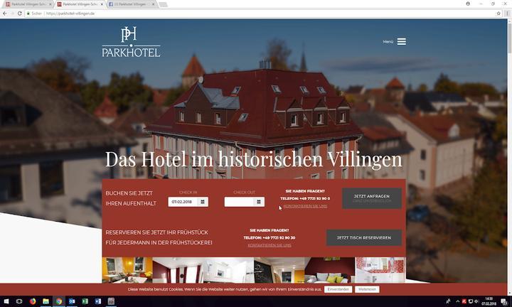 Die Frühstückerei im Parkhotel